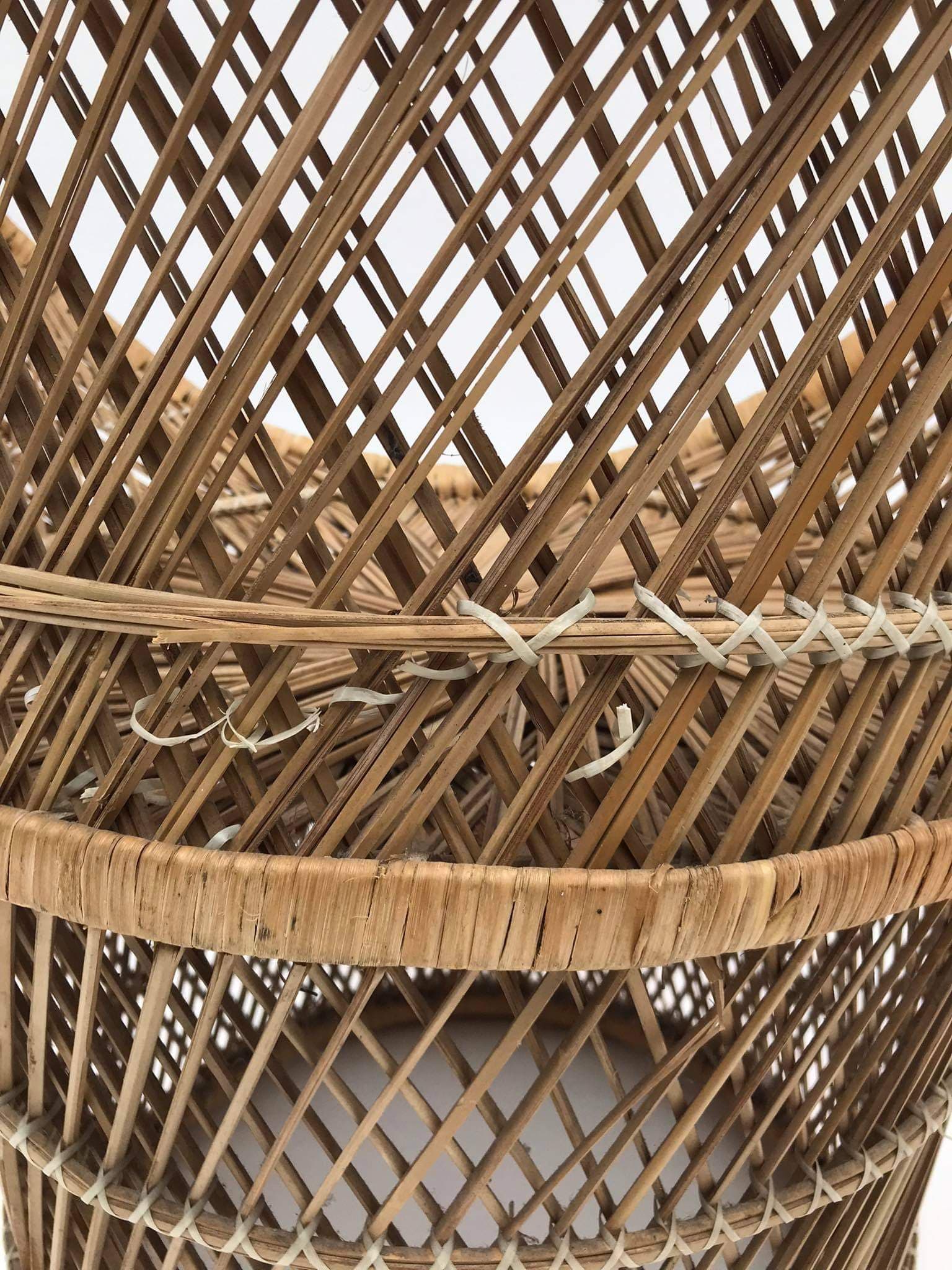 Rattan armchair from the turn of the 70's / 80's