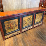 Buffet ancien chinois 3 portes + 3 tiroirs