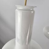 Pair of vintage Danish "Blues" opal glass pendant lamps by Sidse Werner for Holmegaaard, 1980s