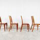 Set of 4 wood dining chairs by Philippe Starck 1989