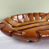 Woven ceramic basket