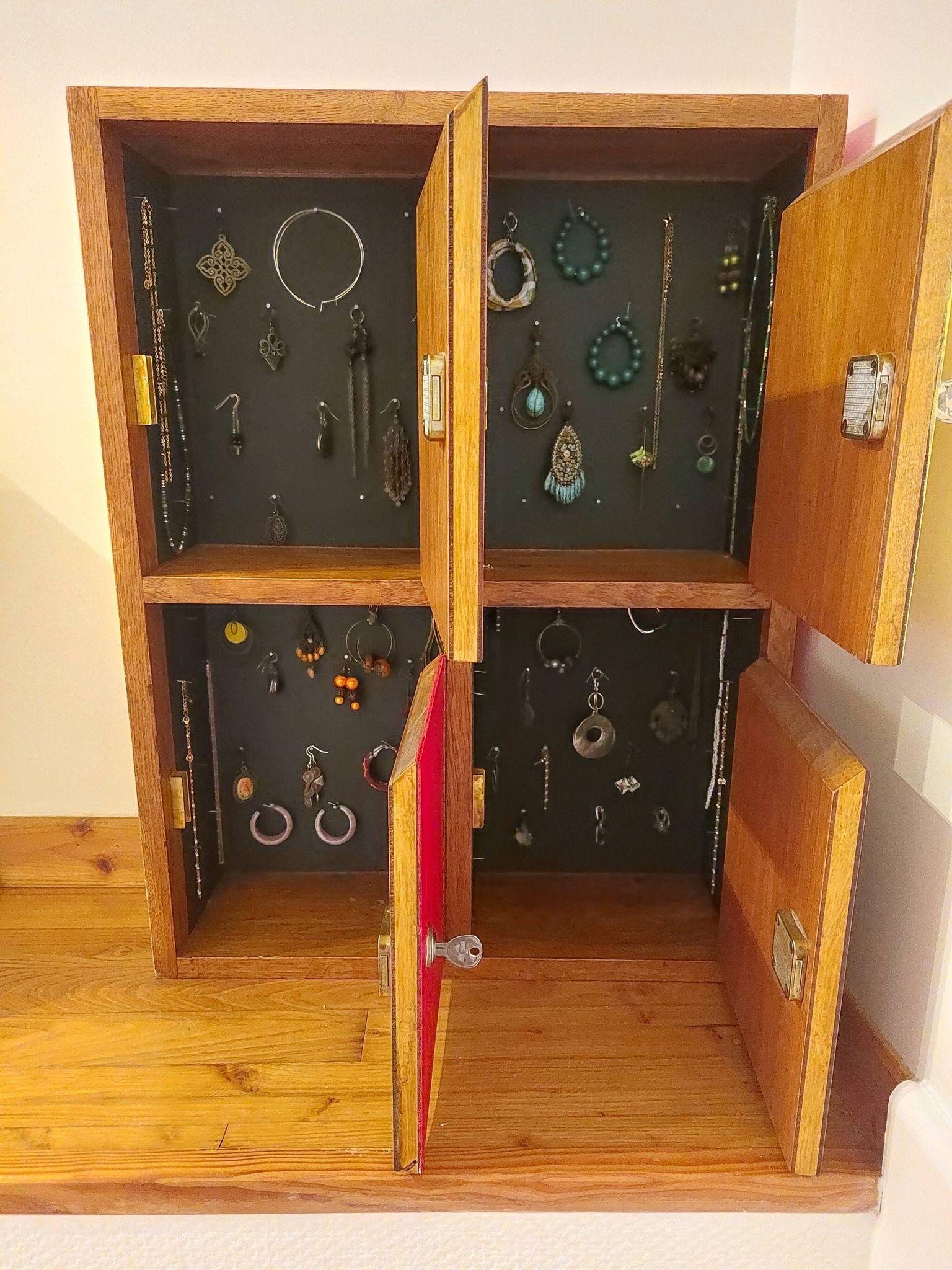 meuble de métier en bois, meuble à tiroirs