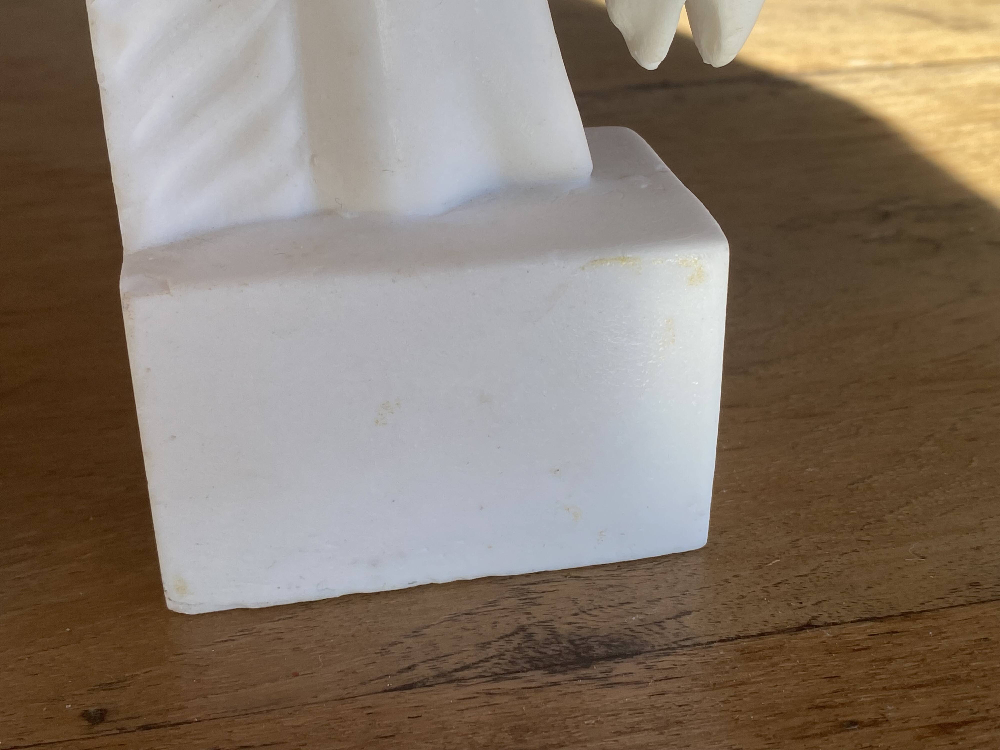 Pair of horse head bookends natural stone