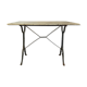 Table de bistrot provencal base cast iron marble top early twentieth century