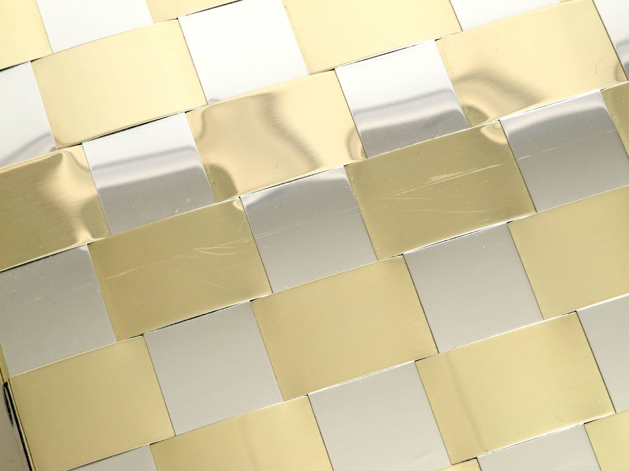 Stunning 1980s brass magazine rack in Hollywood Regency design