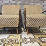 Pair of vintage 1950s armchairs