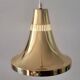 Vintage brass hanging lamp by Hans Agne Jakobsson model T 598
