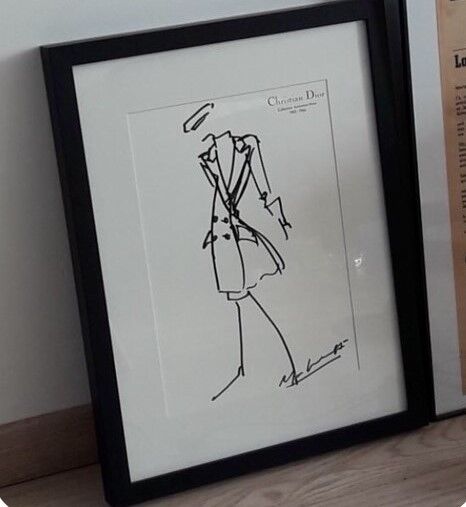 Christian Dior, fashion illustration press collection spring - summer 1985
