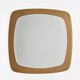Square smoked glass mirror, Italy, 1970