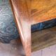 Petite console en noyer epoque art deco
