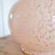 Glass vase of pink clicy 1950