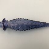 Carafe empoli purple mauve small bubbles hobnail