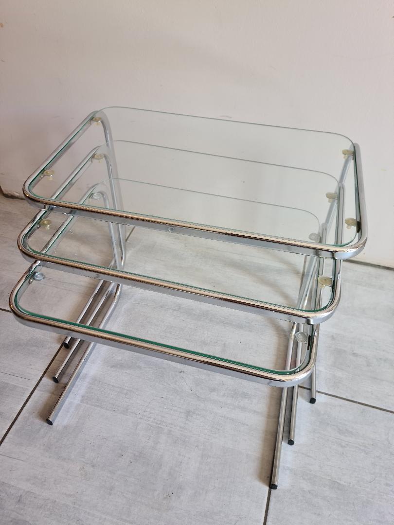 Suite 3 pull-out tables vintage 60s/70s