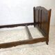 Vintage 1950s solid wood bed