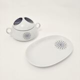 Soup tureen and dish Bareuther Babaria from the 1970s