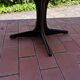 Round table with extension Baumann central foot 1970
