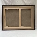 Old signed painting Oil on canvas dimensions: height -63cm- width -81 cm-