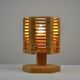 Pine table lamp by Pelle Snickare, Sweden, 1970s