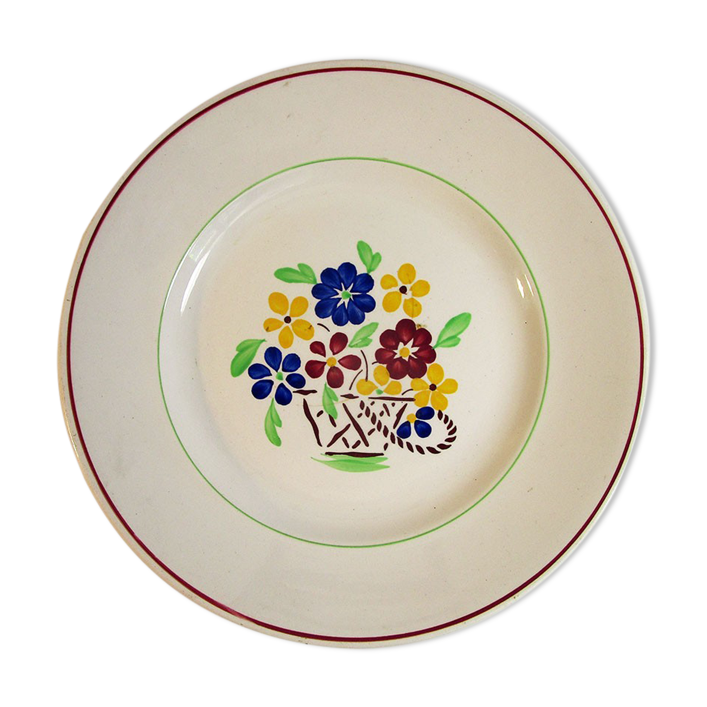 Lunéville plate in half-porcelain