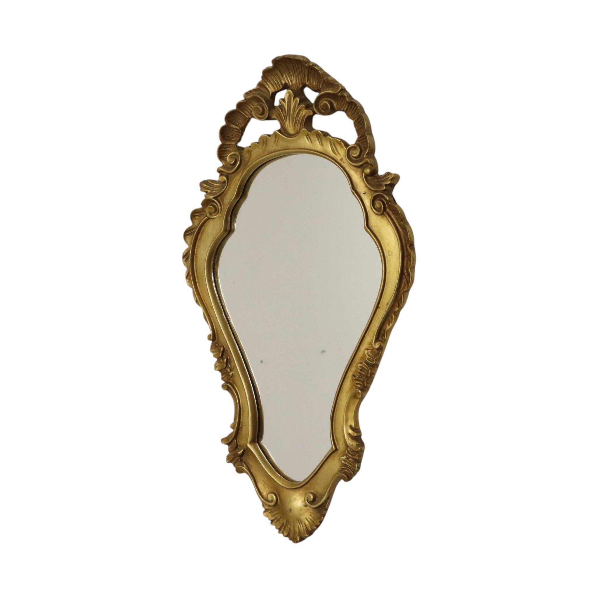 Mid-Century Crested Mirror – Classic Gold French Mirror 63 cm
