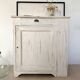 Large confiturier/Low bonnetière vintage artisan 1940 solid wood