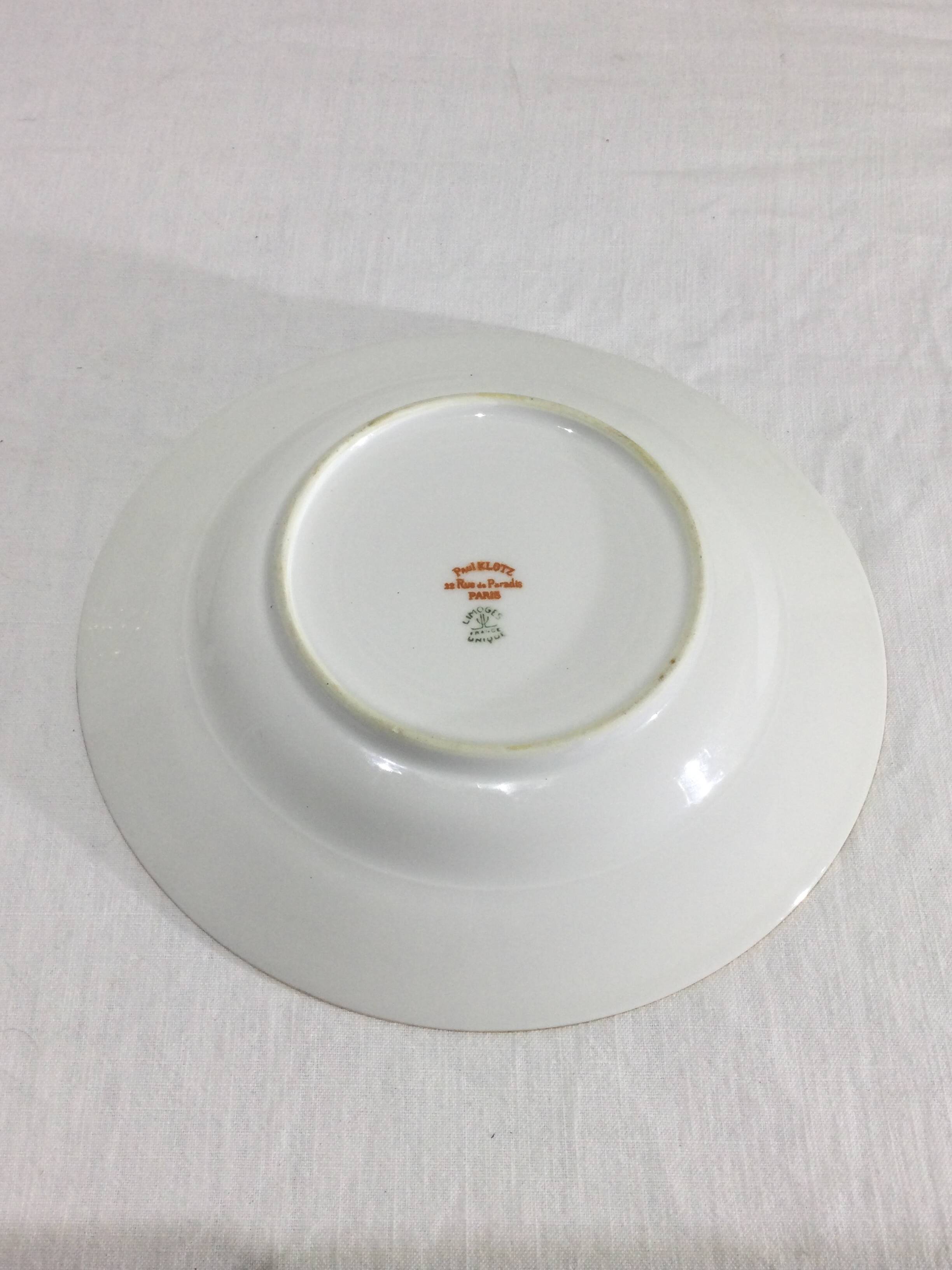 Paul Klotz Limoges porcelain table service