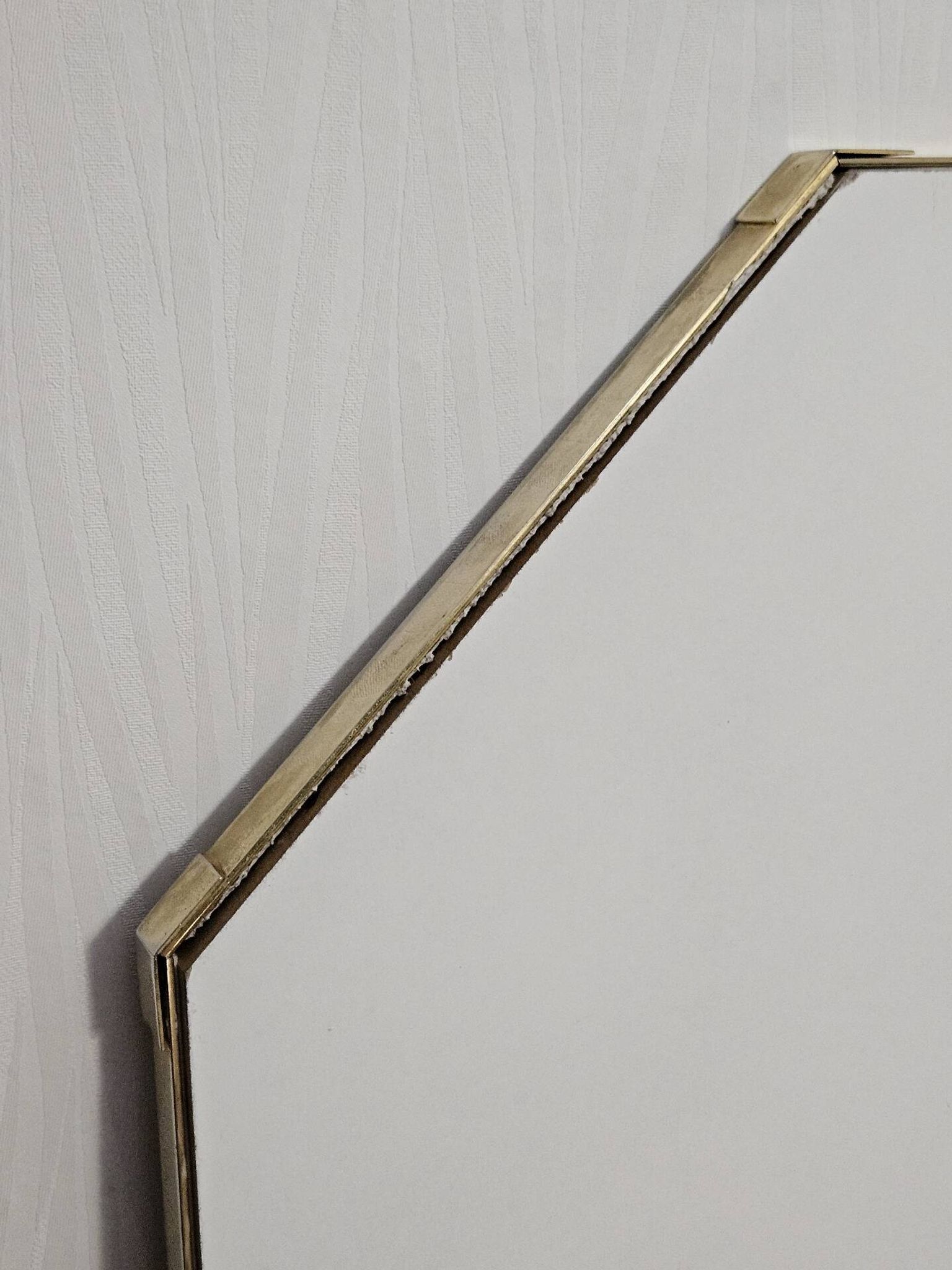 Grand miroir biseauté octogonal