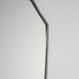 Miroir Art Déco scandinave de 1931 avec cadre en étain gravé