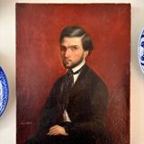 Oil portrait on canvas, 1842