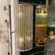 Lot de 2 appliques extra larges en verre de Murano et laiton