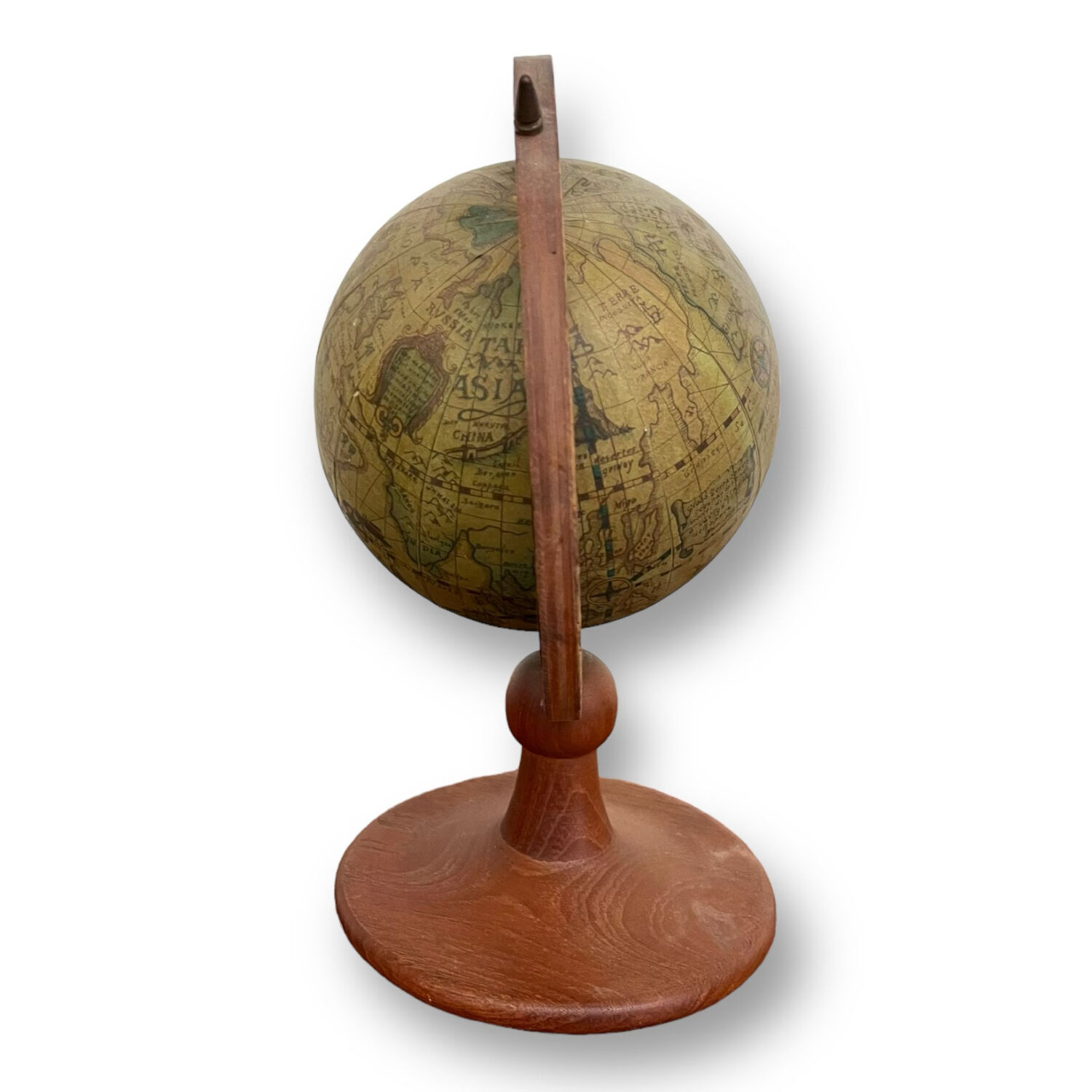 Globe rotatif vintage
