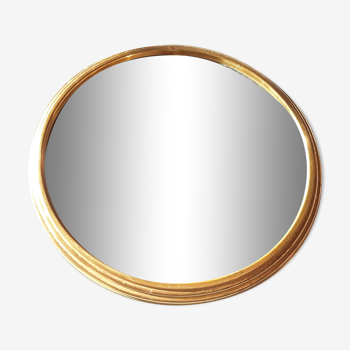 Vintage brass mirror