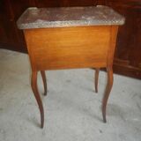 Bedside Louis XVI marqueterie with on 19th siecle