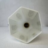 Vintage opaline swan neck wall lamp