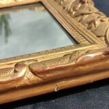 Old golden mirror