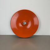 Rare Orange 50cm Charlotte Perriand Disc Wall Light by Staff, Germany 1970