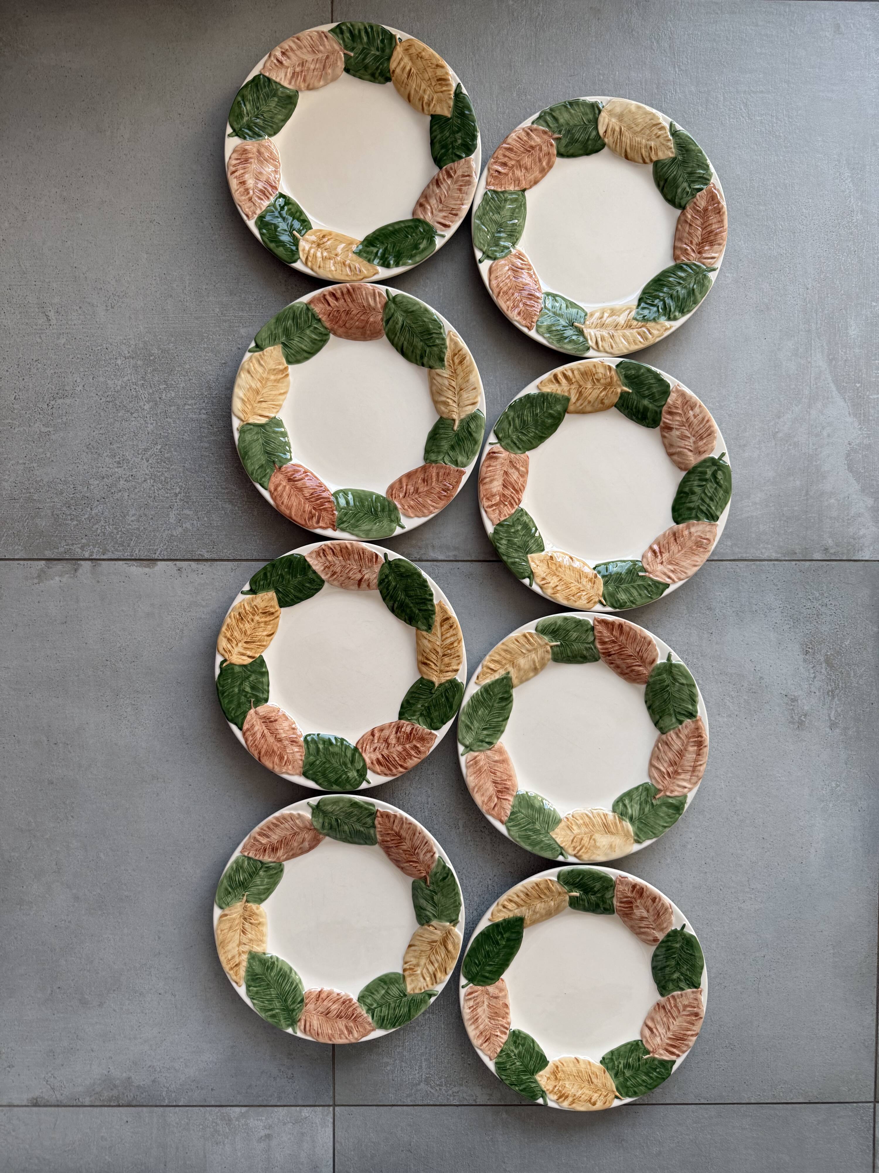 8 Bordallo Pinheiro plates