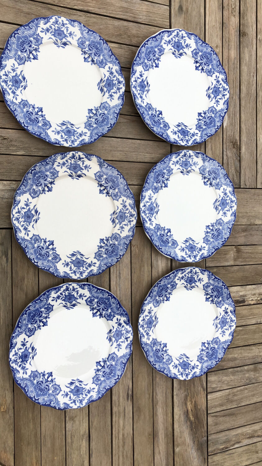 Set of 6 plates Dordrecht BFK Boch