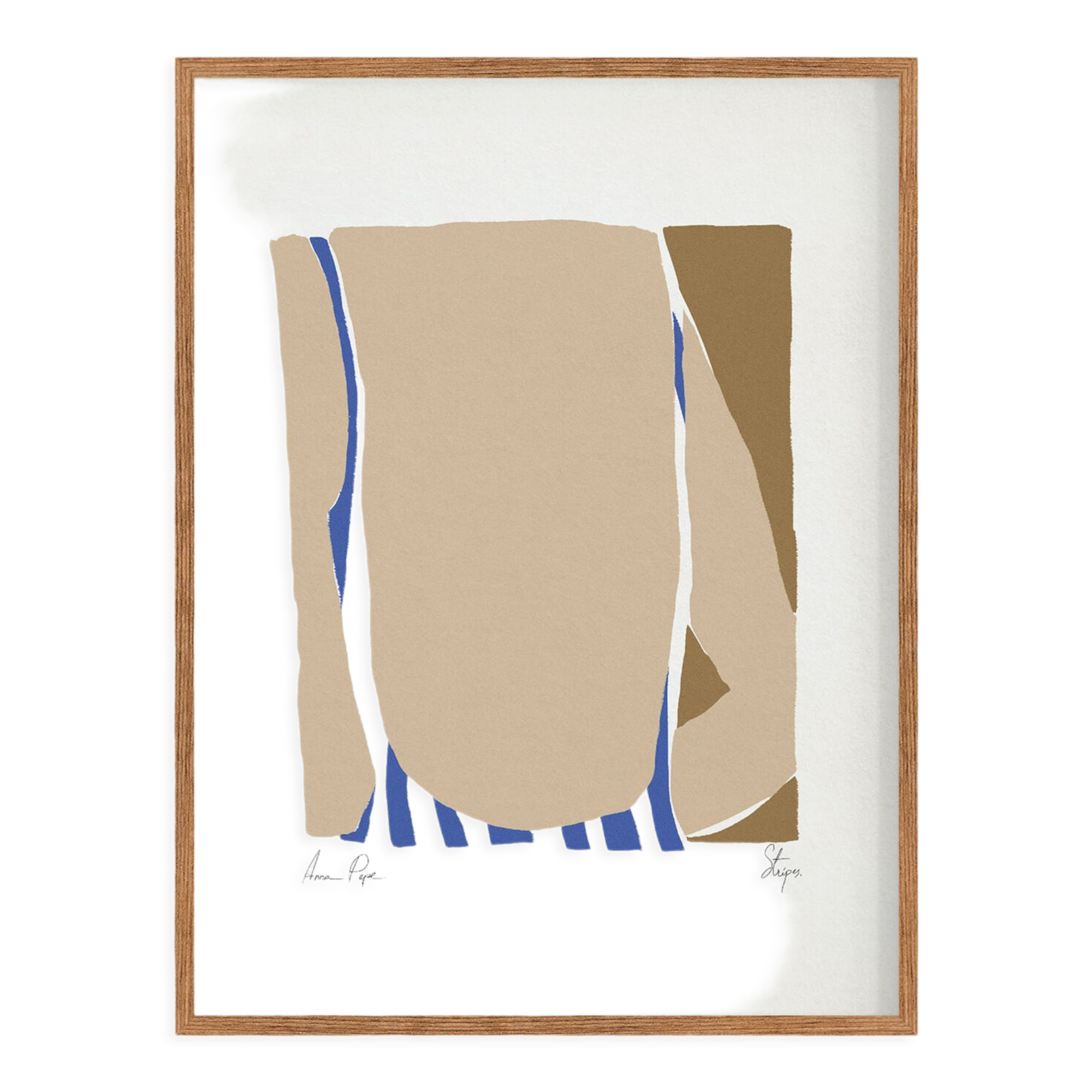 Framed female figure giclee art print 50x70cm