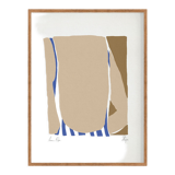 Framed female figure giclee art print 50x70cm