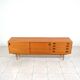 Swedish teak sideboard with leather handles