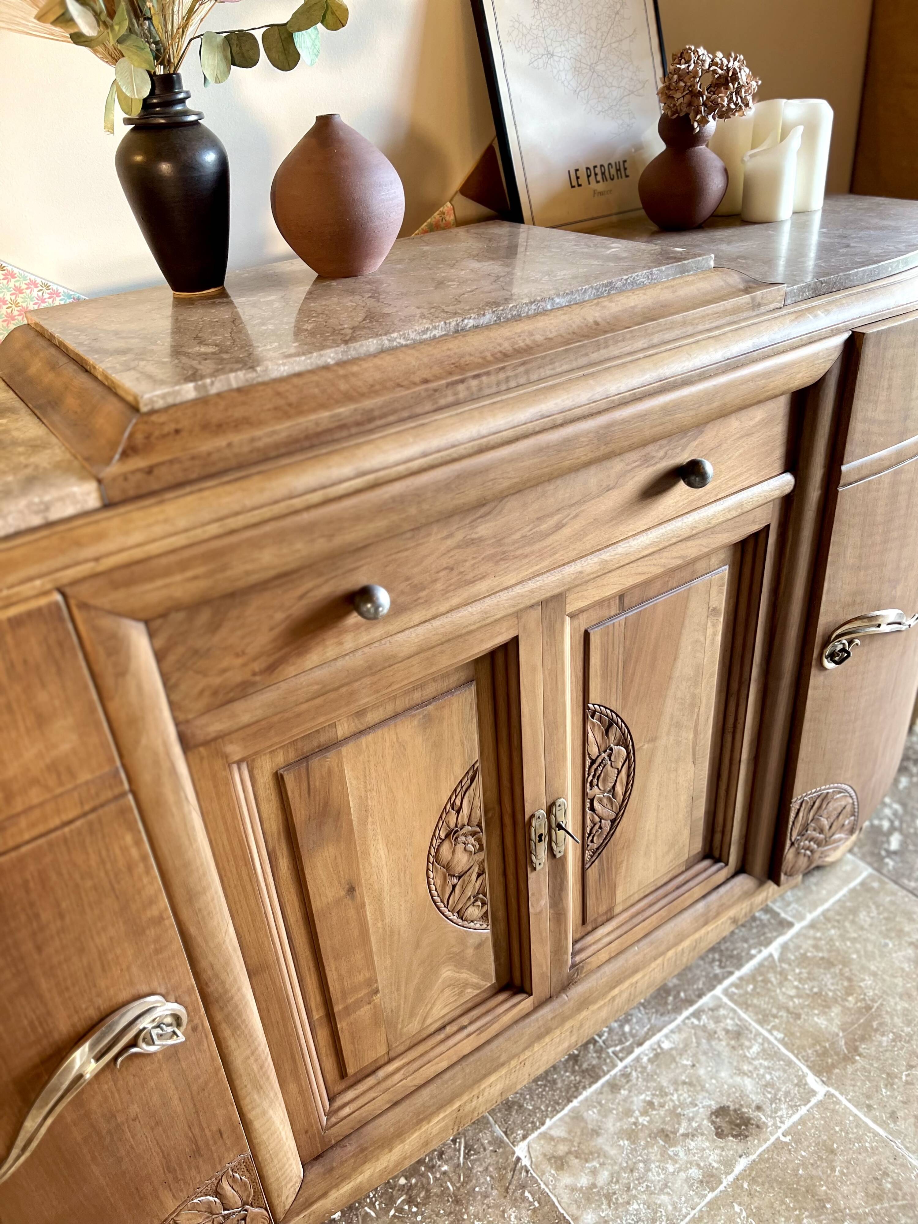 Renovated Art Deco style buffet