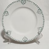 Lot de 10 assiettes plates en terre de fer