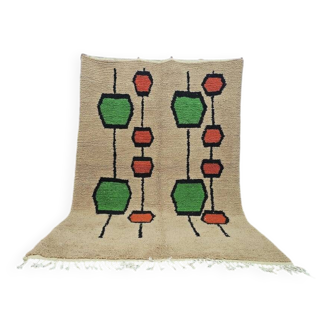 Tapis coloré en laine fait main traditionnelle 250cmx150cm