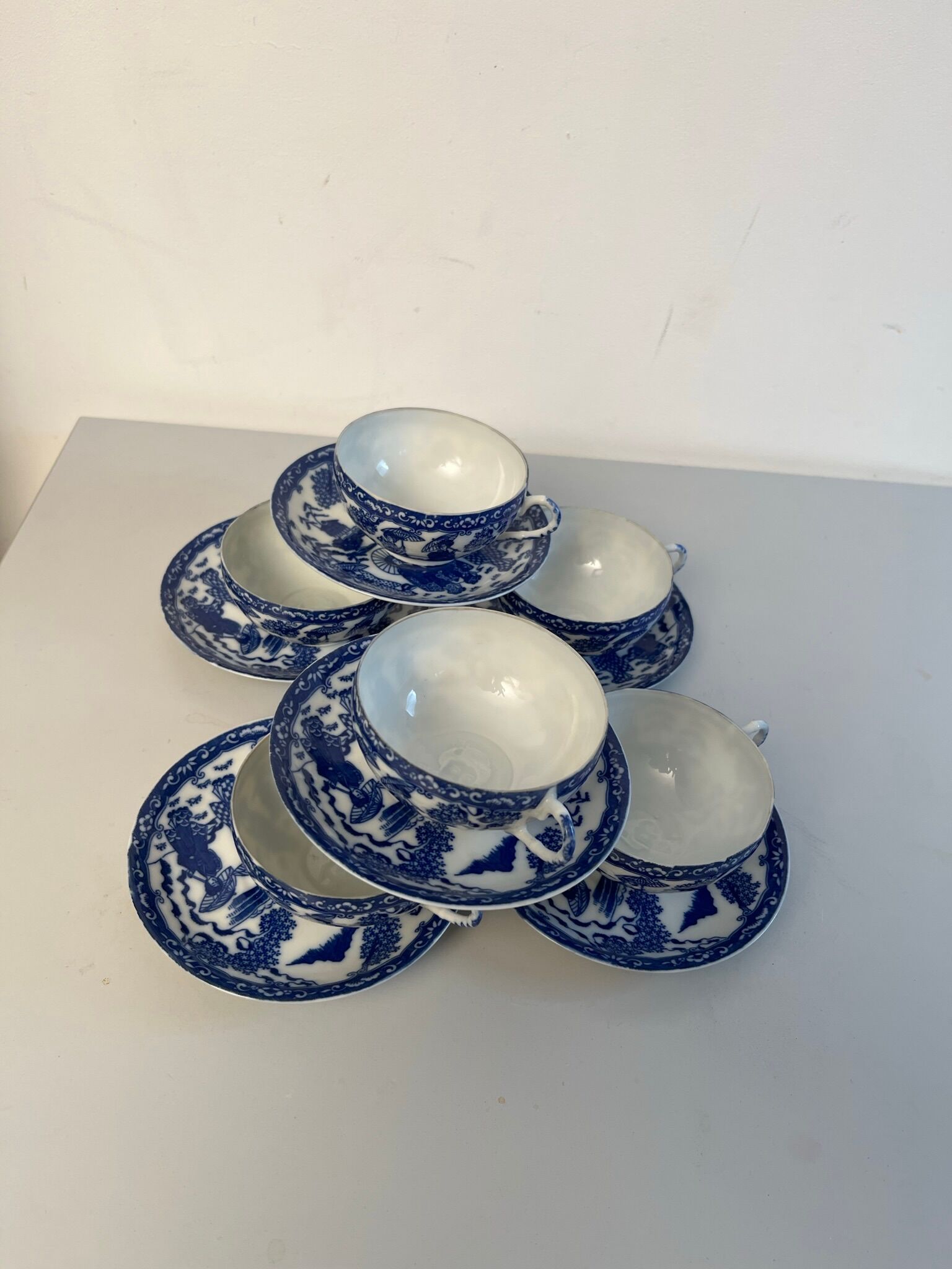 Japanese dragon tea set 12 pieces