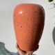 Large West German speckled salmon and black ceramic vase