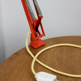 Adjustable achitect table lamps in orange and green by tep, 1970