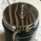 Ice bucket 1970 green leather