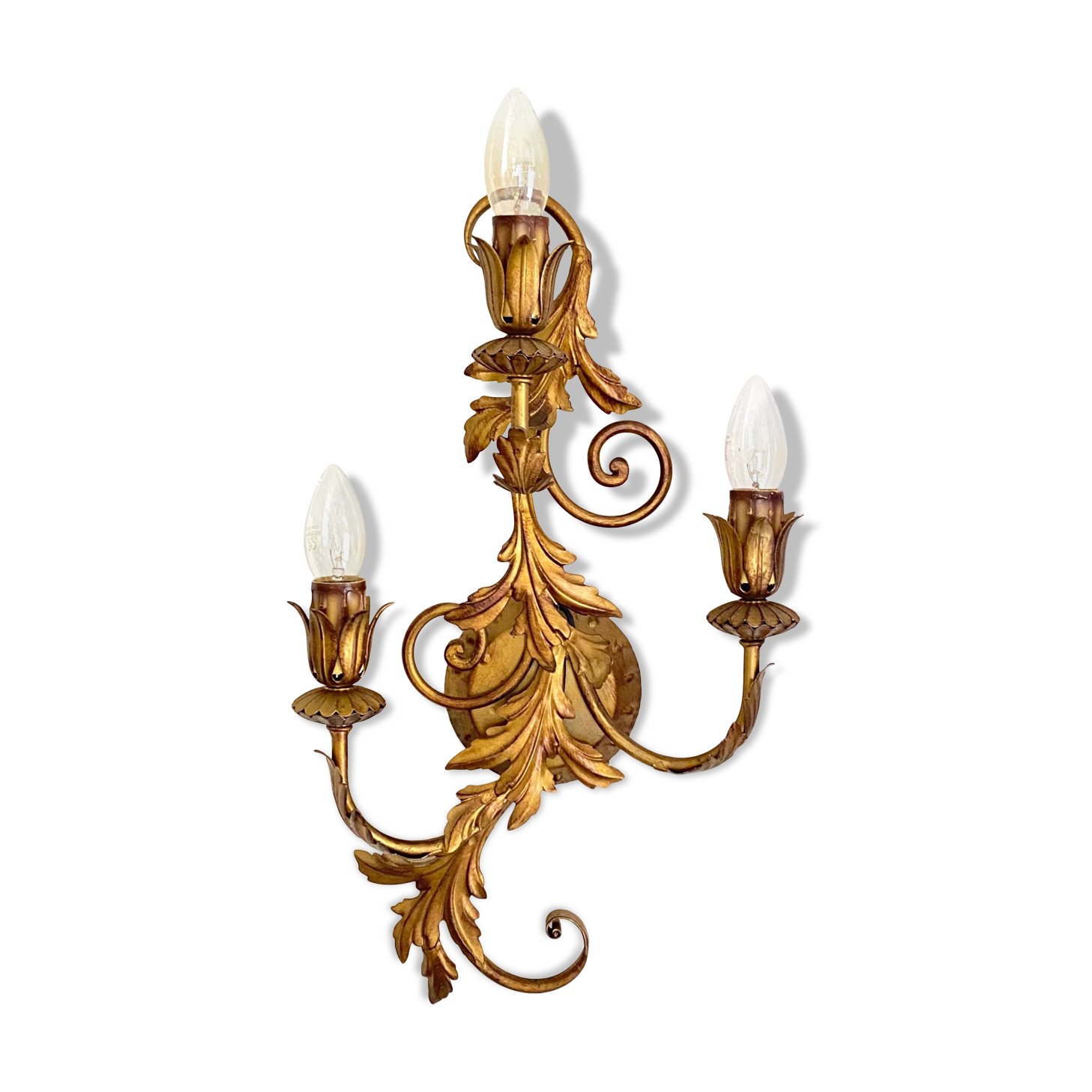 Florentine wall lamp, Regency Lamp, 60s interior.