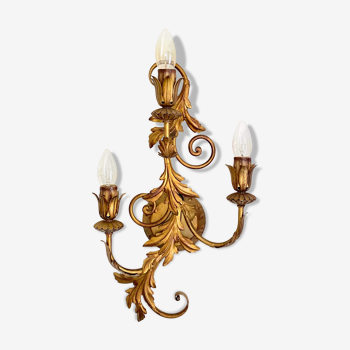 Applique florentine Lampe Régence intérieur des années 60